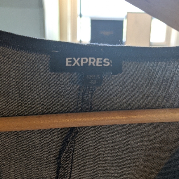 Petite Denim Express Navy Blue Zipper Dress - Picture 2 of 2